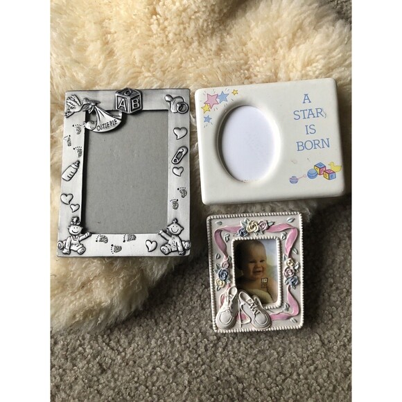 Mini Size Wallet Etc Bundle Baby Vintage Photo Frames - Picture 1 of 2